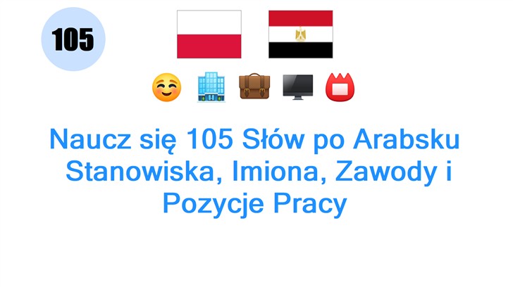 Naucz się 105 Słów po Arabsku: Stanowiska, Imiona, Zawody i Pozycje Pracy